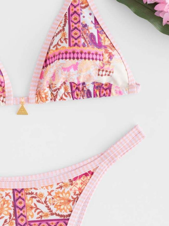 Set Bikini Dreieck Rosa