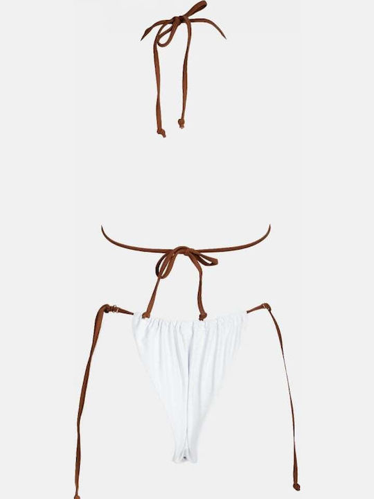Set Bikini Τριγωνάκι Ασπρο