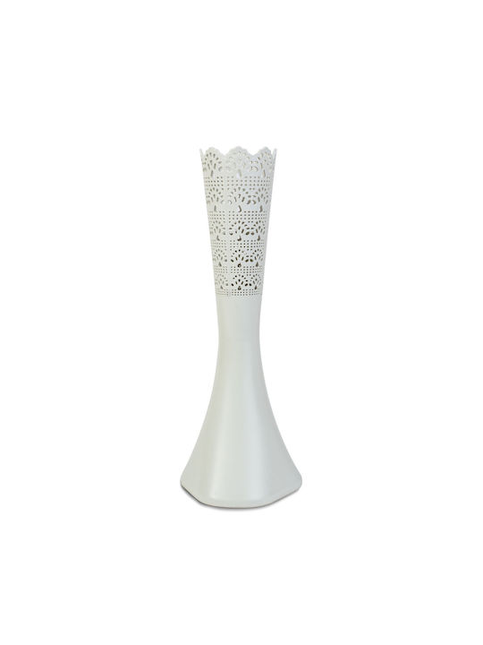 Vază Decorativă Din Plastic Albă