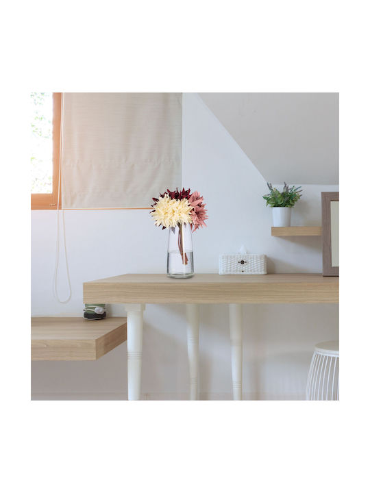 Relaxdays Vază Decorativă Din Sticlă Transparentă 10xÎ21.5cm