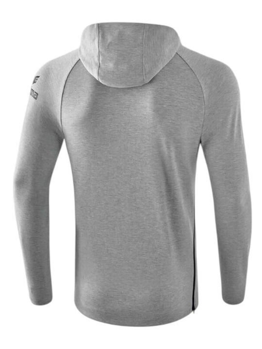Φούτερ με Κουκούλα Light Grey Marl