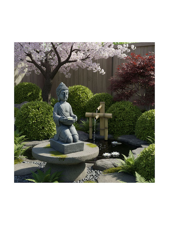 Relaxdays Dekorative Buddha Figur aus Polyresin 43x16x15cm