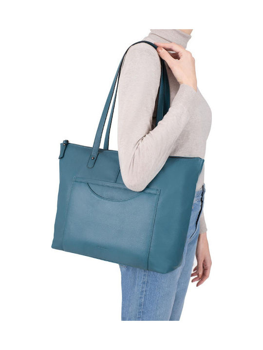 Geantă Dama Shopper Din Piele Tabac Maro