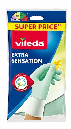 Vileda Завойка Ръкавици За Почистване Extra Sensation Medium
