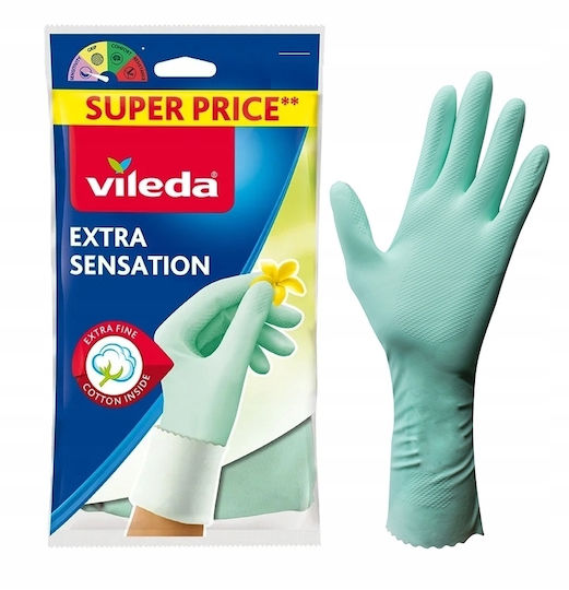Vileda Завойка Ръкавици За Почистване Extra Sensation Medium