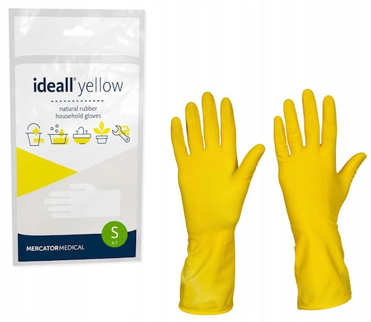 Mercator Medical Γάντια Καθαριότητας Latex Small Κίτρινα