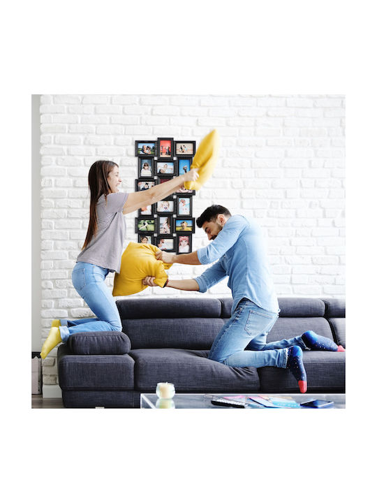 Relaxdays Multi Rama Foto Montare Pe Perete 18 Locuri Plastic (Diverse Culori)