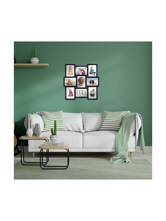 Relaxdays Rama Foto Multi De Perete 9 Fotografii Din Plastic (Personalizat)