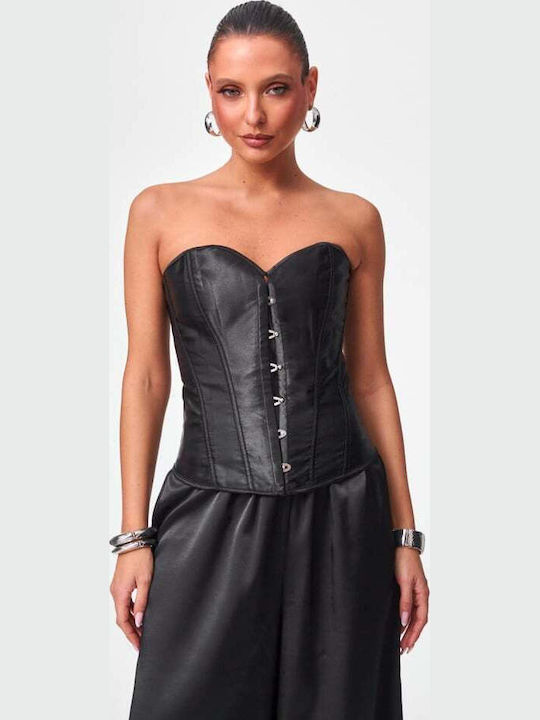 Women's Top Corset Strapless Black