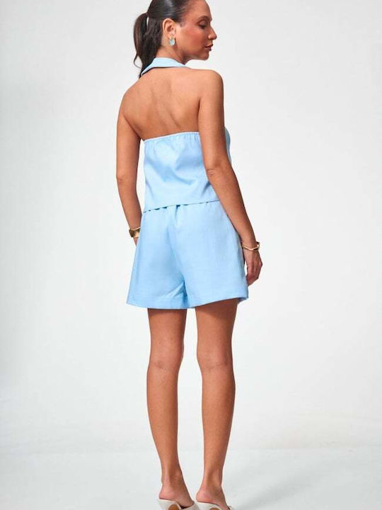 Women's Set with Shorts Light Blue