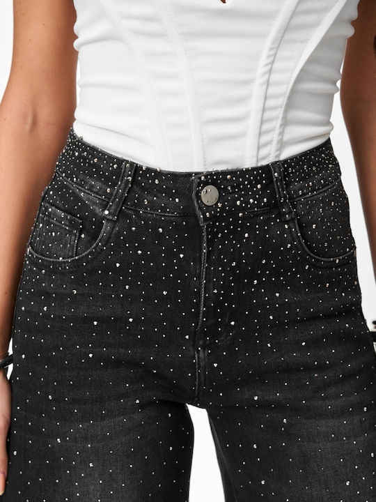 Women's Jean Bermudas Black