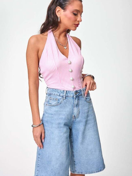Women's Blue Bermudas