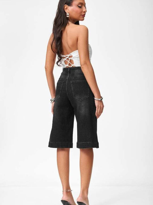 Women's Jean Bermudas Black