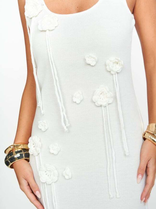 Summer Maxi Dress for Wedding Christening White