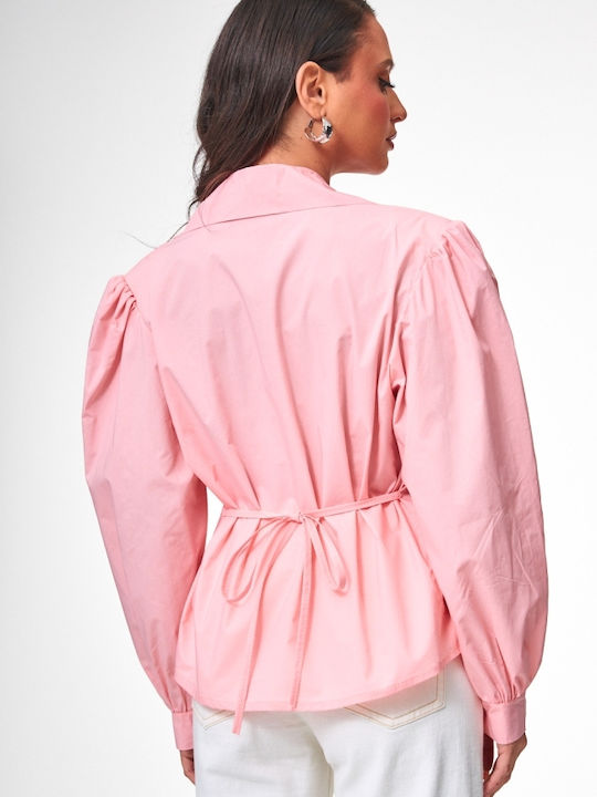 Long Sleeve Women's Shirt Pink