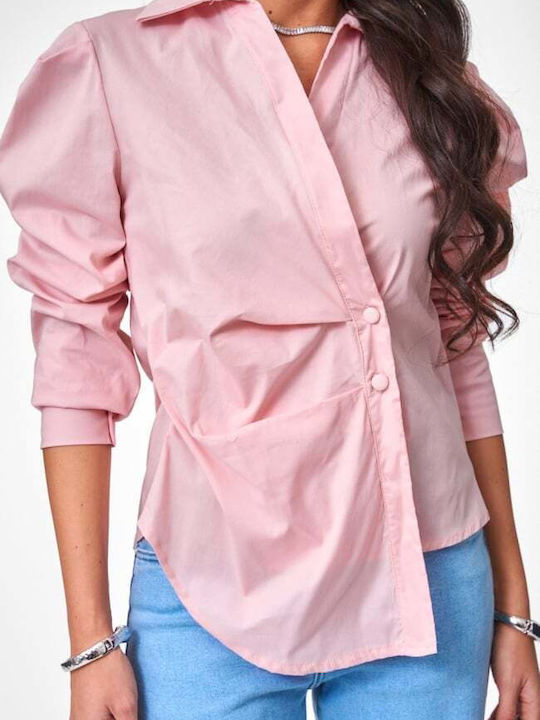 Long Sleeve Women's Shirt Pink