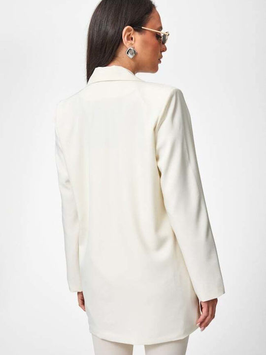 Decoro Women's Blazer Ecru