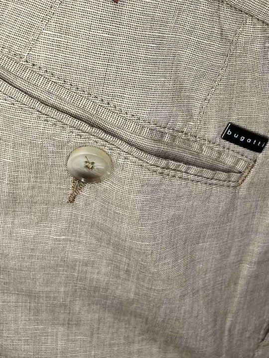 Herrenhosen Chinos Elastisch in Regulär Farbe Beige