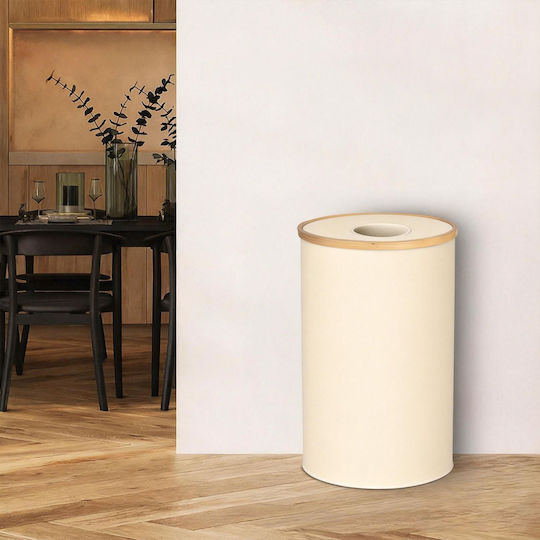 Relaxdays Coș De Gunoi Din Plastic Pentru Reciclare 100 Lt Bej