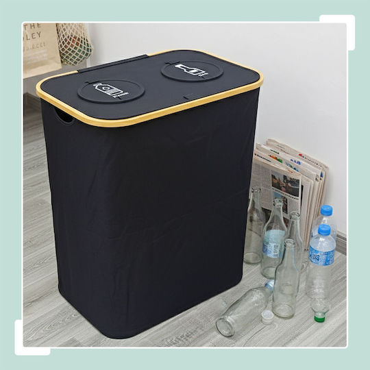 Relaxdays Coș De Gunoi Din Plastic Pentru Reciclare Gri
