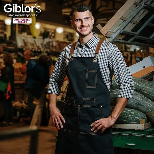 Giblor's Waiter Barista Bartender Waist Apron Khaki