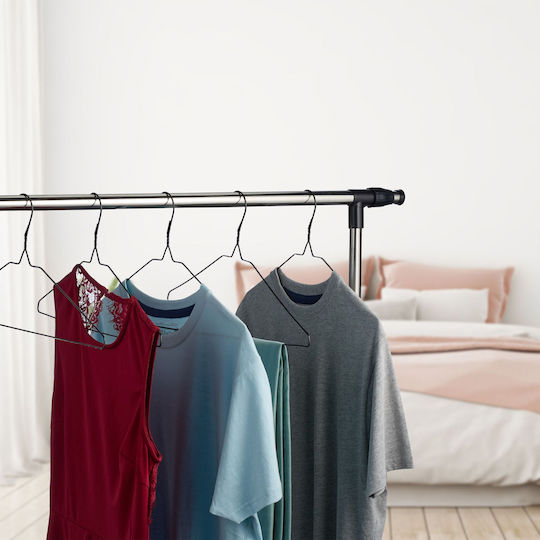 Relaxdays Clothes Hanger Black 10049795 48 Pieces