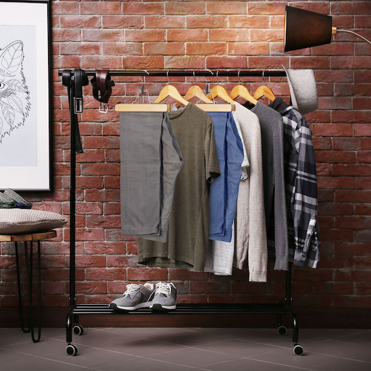 Relaxdays Cărlig De Dulap Pentru Pantaloni Din Lemn Maro 10021829 12 Bucăți