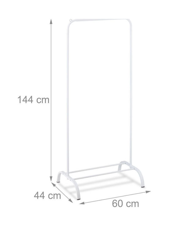 Relaxdays Cuiere de Podea din Metal Alb 144x44cm