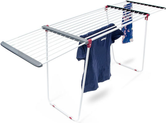 Relaxdays Folding Floor Clothes Drying Rack 91x63cm