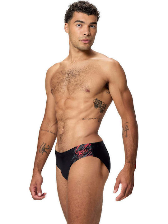 Men's Swimwear Slip Black/Red