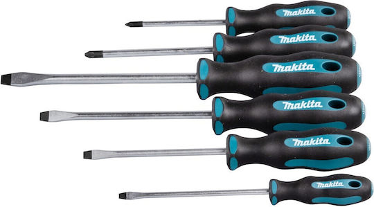 Makita Set 6 Șurubelnițe Magnetice