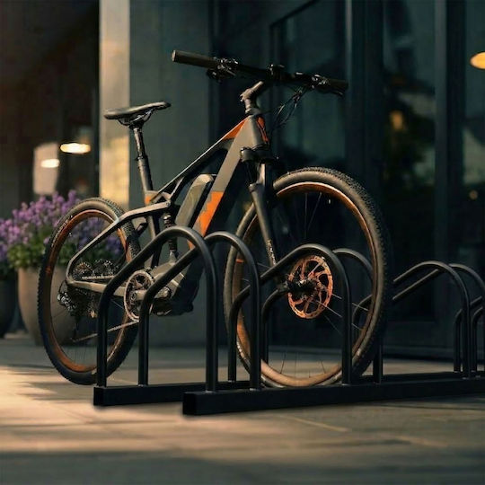 Relaxdays Bară De Parcare Pentru Biciclete Cu 6 Compartimente
