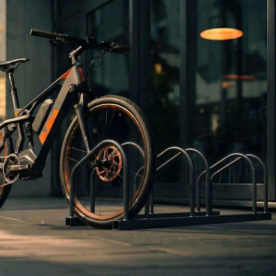 Relaxdays Bară De Parcare Pentru Biciclete Cu 6 Compartimente