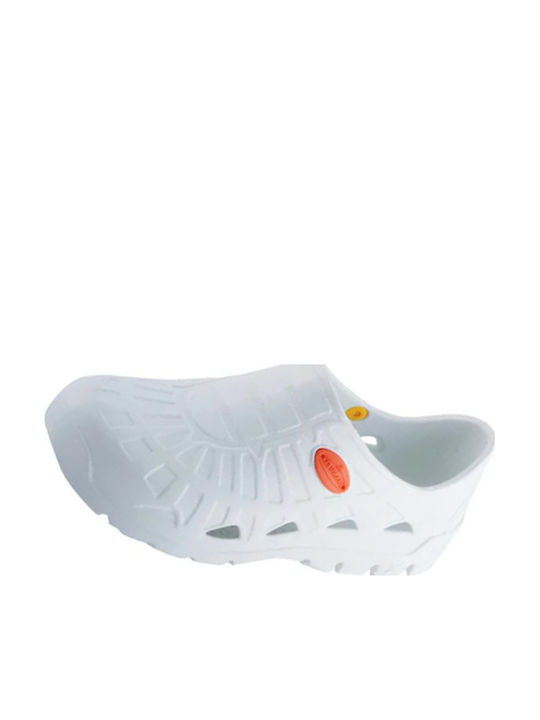 Genesis Herren Anatomische Holzschuhe Weiß