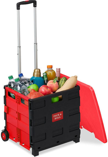 Πλαστικό Καρότσι Λαϊκής Πτυσσόμενο 99x45.5x37.5cm