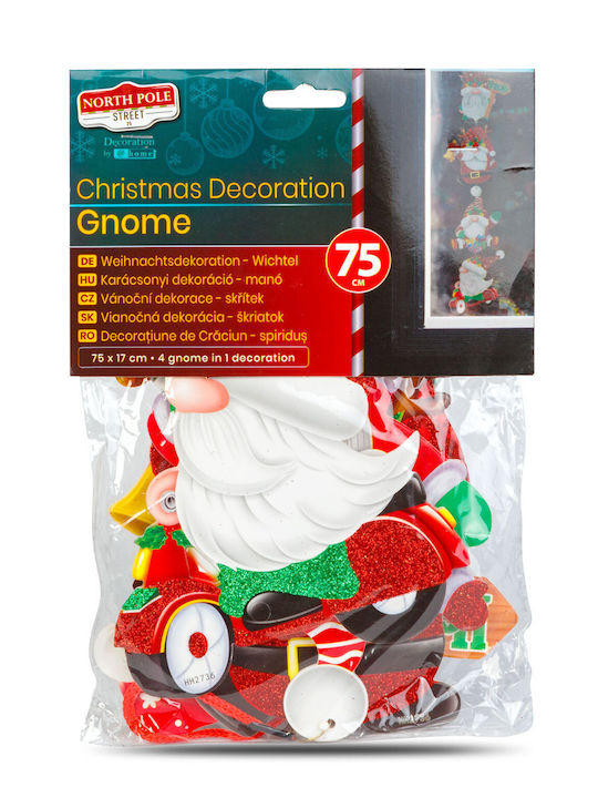 Decorative Christmas Santa Red 75x17cm