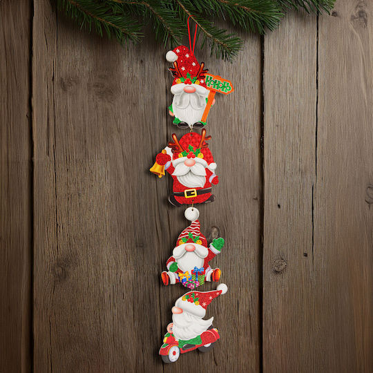 Dekorative Weihnachtsmann Rote 75x17cm