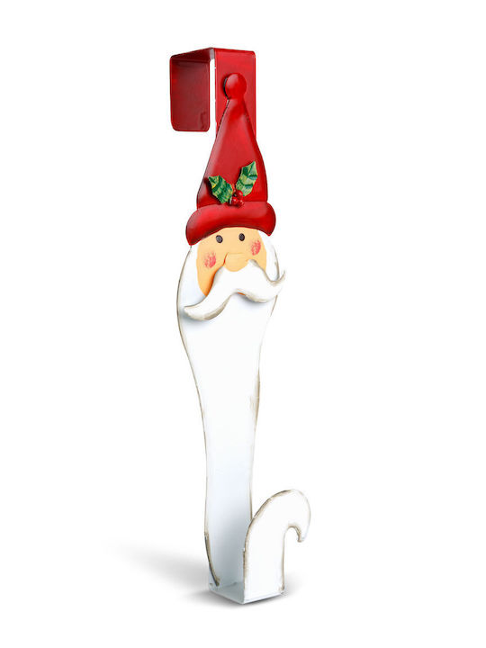 Dekorative Weihnachtsmann Roter Metallisch 38x38x9cm