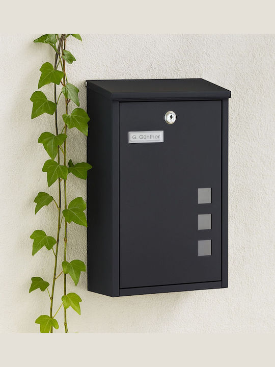 Relaxdays Cutie Poștală Pentru Exterior Din Metal Albă