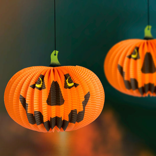 Halloween Pumpkin Lantern 26 Cm Hanging Paper Decoration