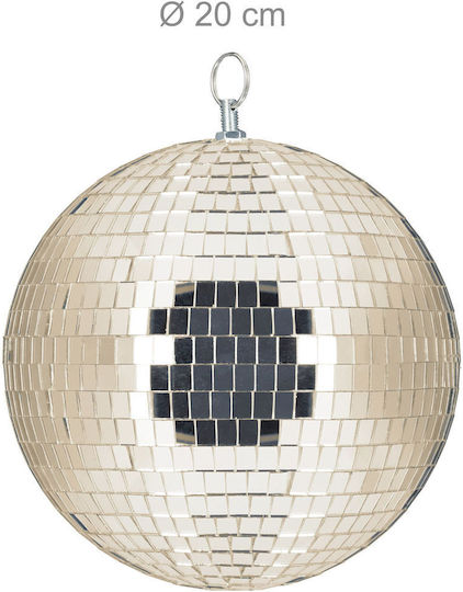 Relaxdays Disco Ball 20 Cm Bej 20x20x20 Cm