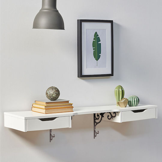 Relaxdays Raft De Colț Din Metal Maro 245x245mm 2 Bucăți 10032098_93