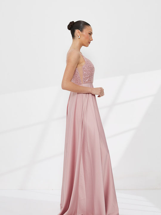 Summer Maxi Dress for Wedding / Christening Pink