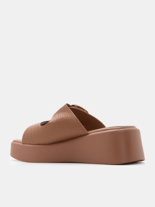 Sandale Casual Damă Flatforme Maro