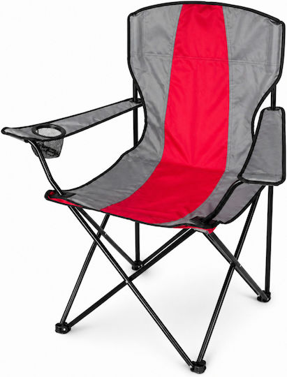 Folding Beach Chair Red Waterproof 46x46x91cm