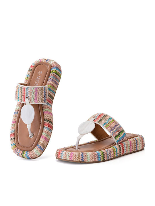 Women's Flat Sandals in White Color