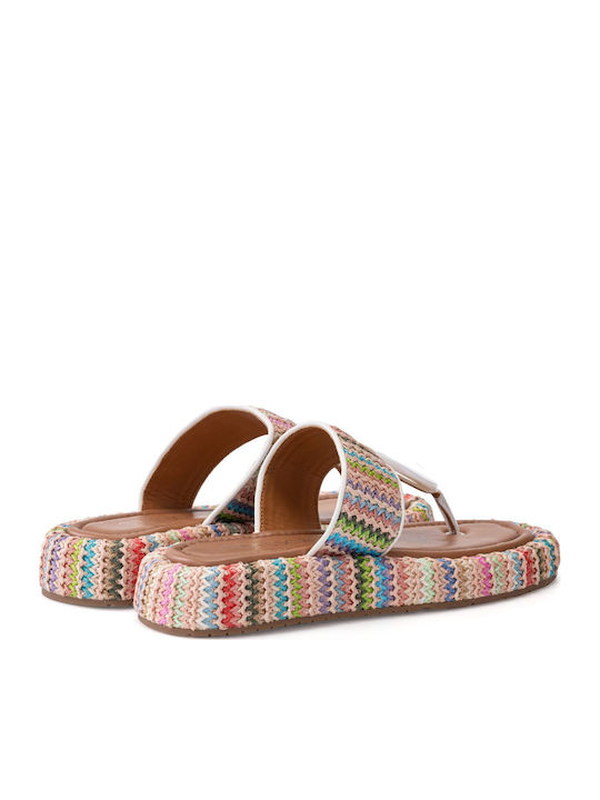 Women's Flat Sandals in White Color