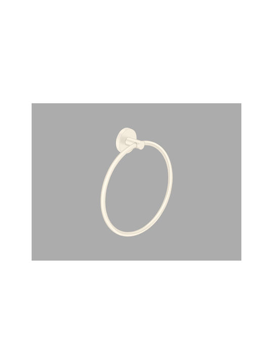 Sanco Ergon Badezimmerhaken Ring Einzel mit Schrauben Bronze