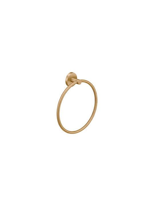 Sanco Ergon Badezimmerhaken Ring Einzel mit Schrauben Bronze