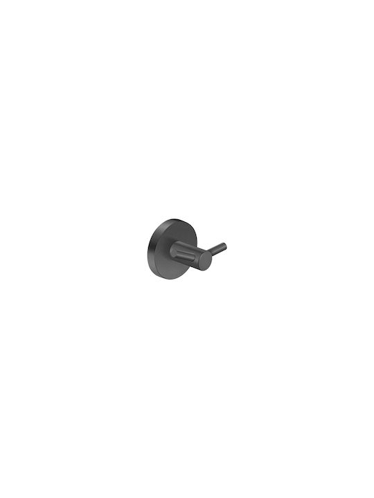 Sanco Ergon Doppelter Badezimmerhaken mit Schrauben 4.5x5.5cm Bronze